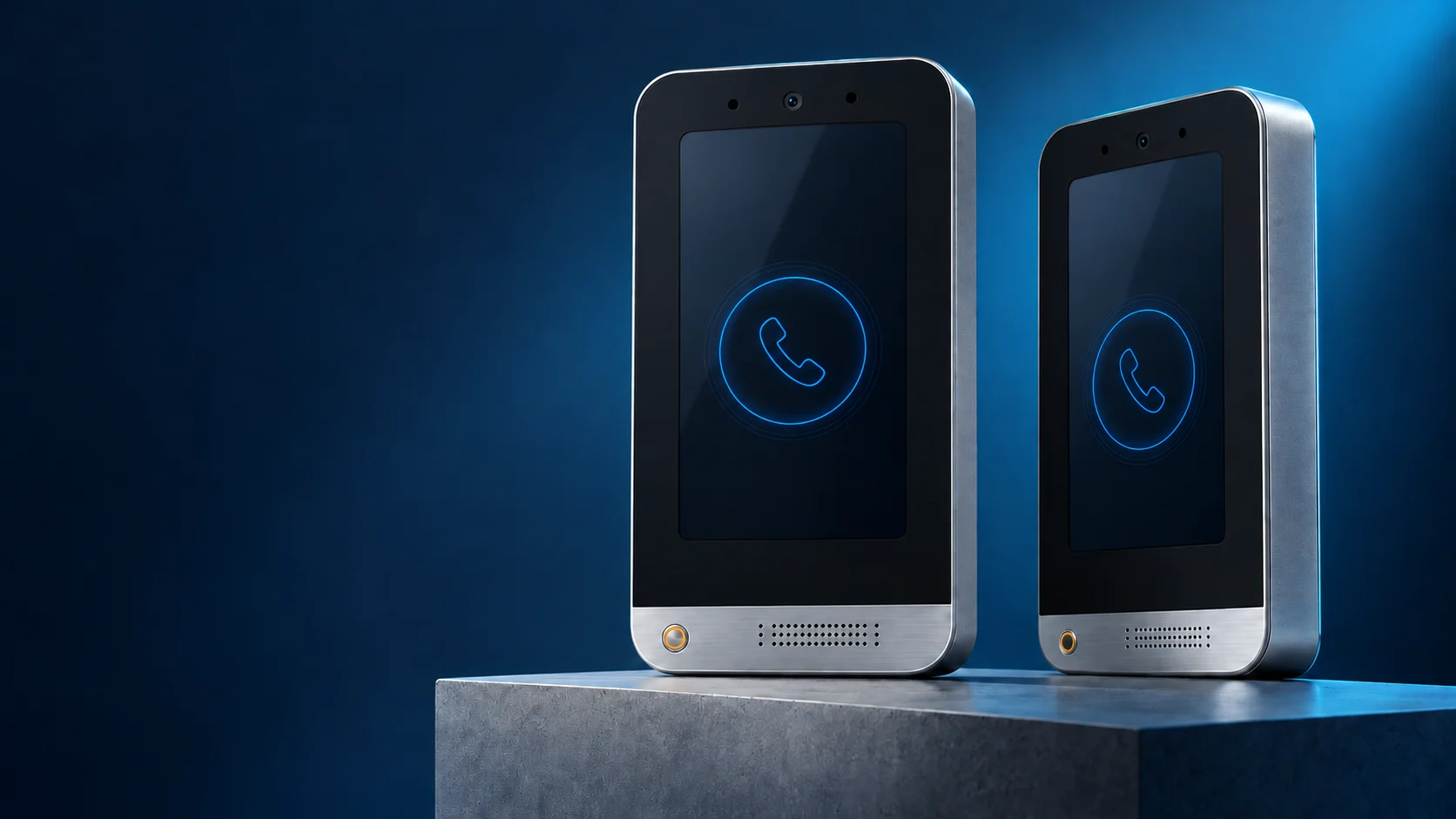 Concept rendering of unbranded LobiBox intercoms for OEM programs
